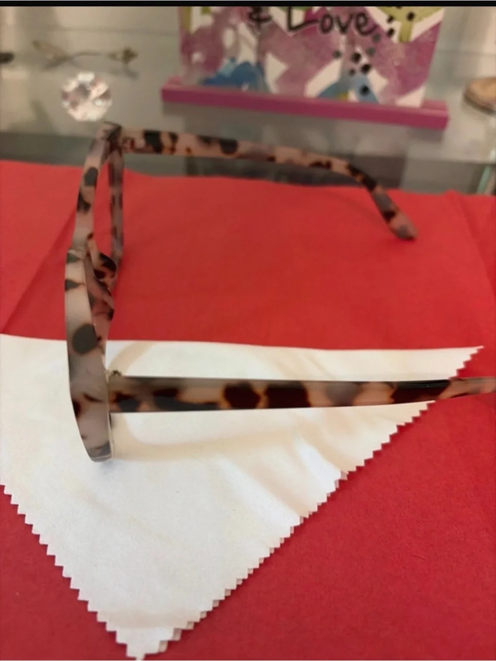 Unisex Tortoiseshell Square Frame Glasses - Neutral Pattern